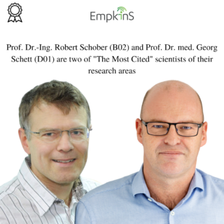 Towards entry "“The Most Cited” scientists: Robert Schober (B02) + Georg Schett (D01)"