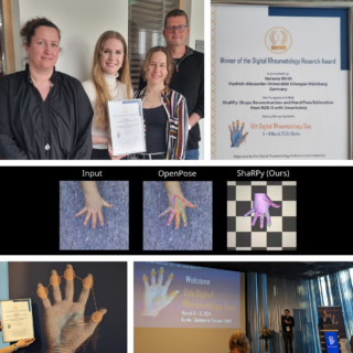 Towards entry "EmpkinS researcher Vanessa Wirth, on behalf of her co-authors, won the Digital Rheumatology Research Award 2024"
