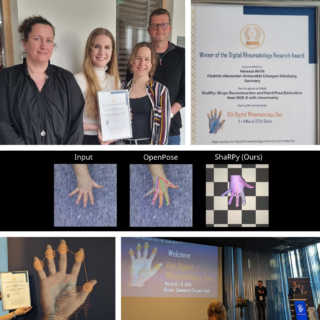 Zum Artikel "EmpkinS researcher Vanessa Wirth, on behalf of her co-authors, won the Digital Rheumatology Research Award 2024"